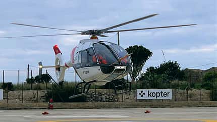 Kopter SH09 dritter Prototyp bei Tests in Sizilien.