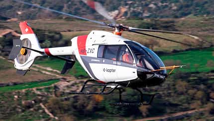 Kopter SH09 im Flug.