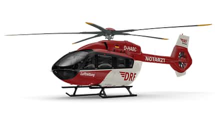 Neuer H145 mit Fünfblattrotor für die DRF Luftrettung.