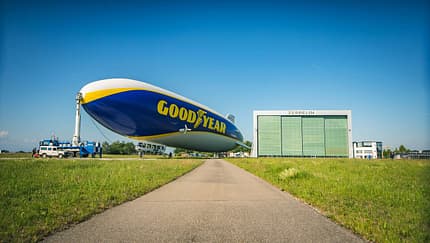 Goodyear-Zeppelin startet in Friedrichshafen