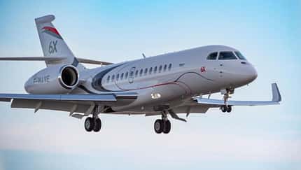Die dritte Falcon 6X fliegt
