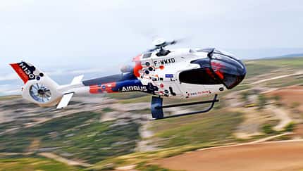 Airbus Helicopters nutzt eine H130 als Flightlab für verschiedene Versuchsprogramme. 