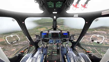 Hightech-Simulator für Hubschrauberpiloten