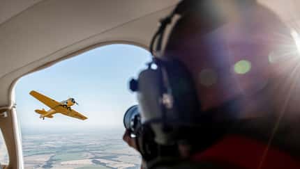 Air-to-Air-Fotokurs mit historischen Flugzeugen