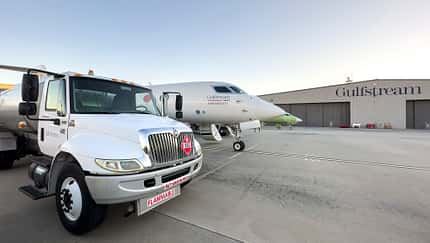 Gulfstream-Flug mit 100 Prozent SAF
