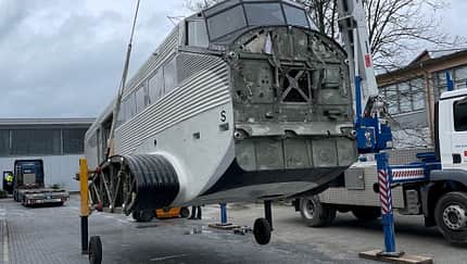 Hier hebt die Ju 52 der Ju-Air zum letzten Mal ab