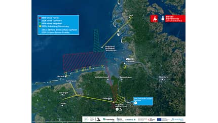 Drohnenflüge über der Nordsee 