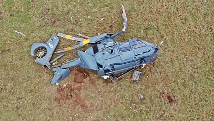 Crash beim Anflugtraining