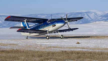 TWS-2 An-2 mit Turboprop am Boden