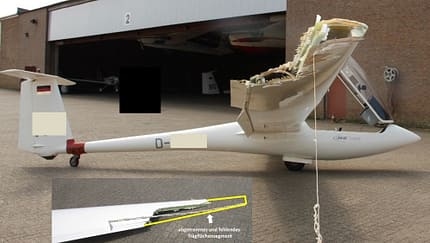 Zusammenstoß in Flugplatznähe