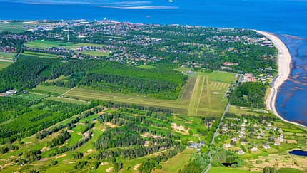 Flugplatz Wyk in Wyk auf Föhr im Bundesland Schleswig-Holstein, Deutschland