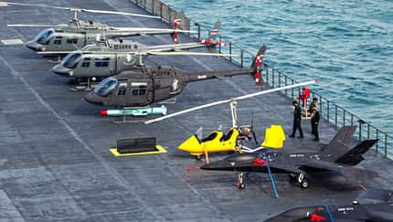 US-Hubschrauber auf iranischem Flugzeugträger