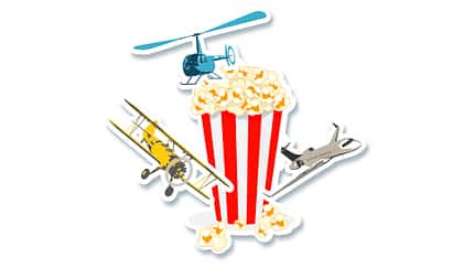 Movie-Stars mit Flügeln und Rotoren