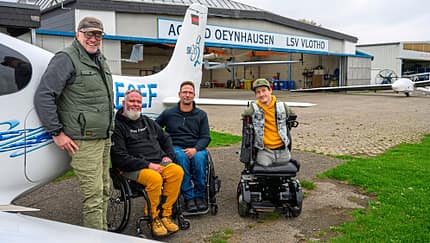 Carsten Tölle,Janis McDavid,LSV Vlotho,Porta Westfalica,Rolliflieger Fliegen mit Handicap? Einfach machen!