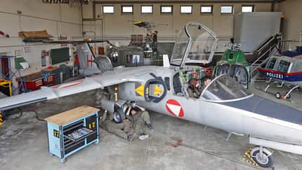 Wo Schüler an Flugzeugen schrauben