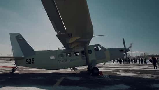 Neues, überarbeitetes Baikal-Flugzeug LMS-901 aus Russland. 