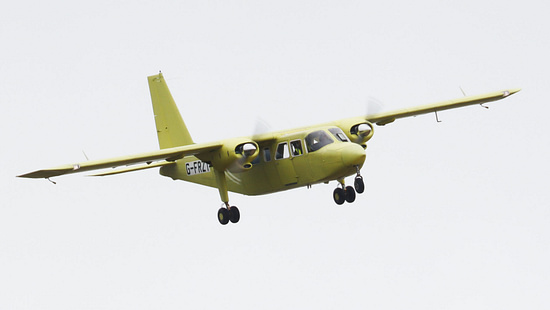 Erstflug in Bembridge