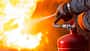 Using a fire extinguisher
