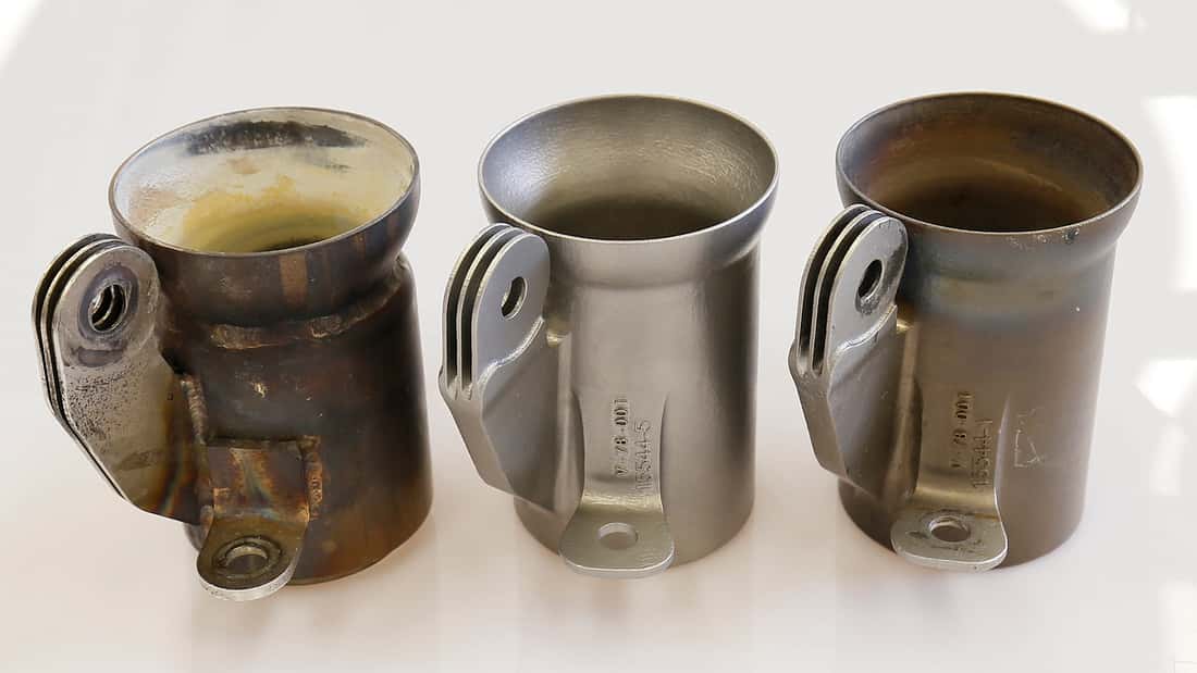 Additive Fertigung: Auspuffstück im 3D-Druck