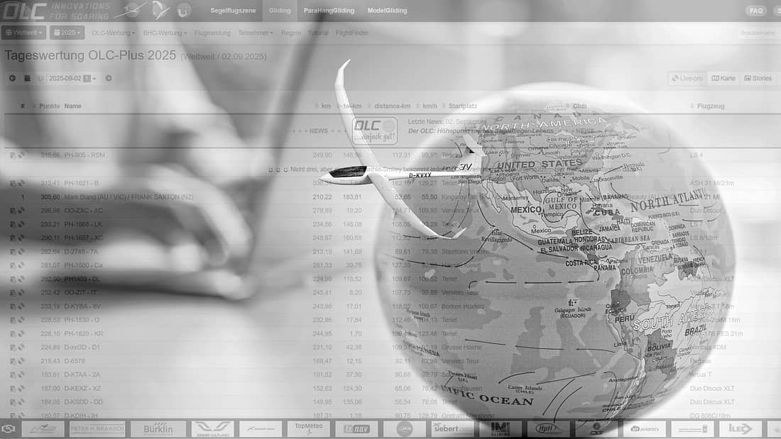 ​Segelflug-Portal: Onlinecontest OLC geht Ende 2025 offline