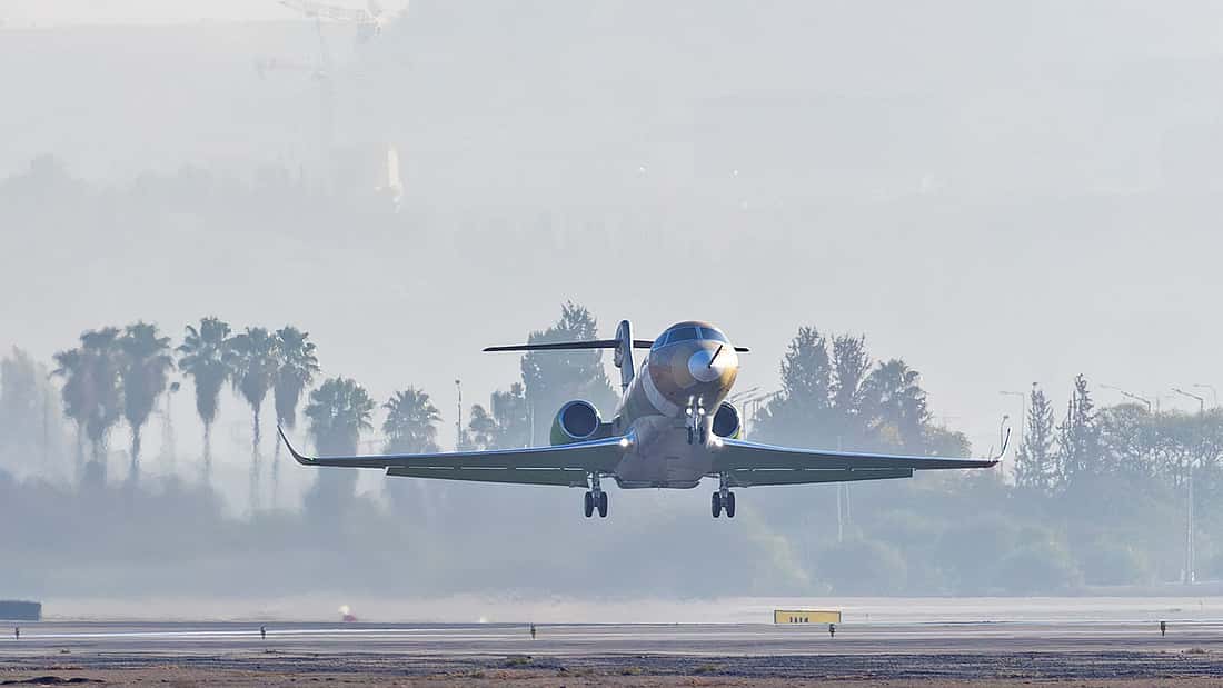 ​Premiere am Ben Gurion Airport: Gulfstream G300 startet zum Erstflug