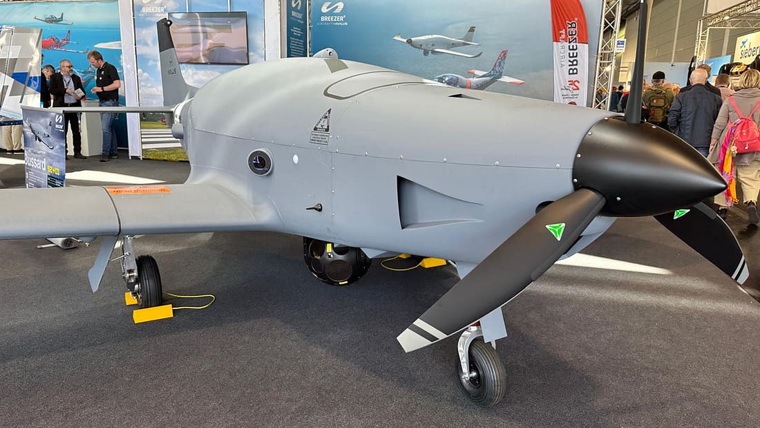 Alles „made in Germany“: Mit der Bussard-Drohne wirbt Breezer um die Bundeswehr