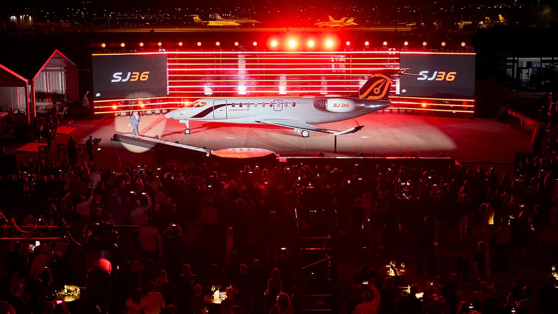 ​Jet-Premiere in Las Vegas: SyberJet zeigt Mock-up der SJ36