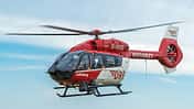 Eine H145 der DRF Luftrettung im Einsatzflug.