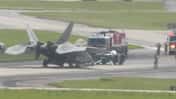 Landeunfall F-22 Raptor in Japan.