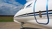 Eine Cessna der Aerowest am Boden