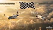Rennstrecke Los Angeles - Farnborough