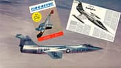 Lockheed F-104 Starfighter mit FLUG REVUE-Artikel und Titelbild